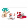SOCCORSO ANTINCENDIO NELLA FORESTA in bamboo HAPE con accessori E3421 green planet EXPLORERS età 3+ Hape - 4