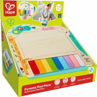 DYNAMIC PIXEL PIANO pianoforte interattivo HAPE baby einstein E0635 età 2+ Hape - 1