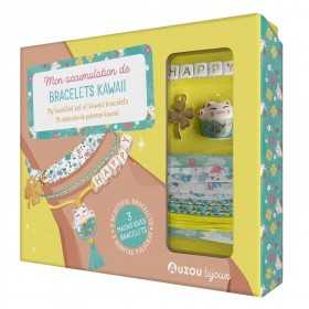 SET CREATIVO kit artistico BRACCIALETTI KAWAII con 3 gioielli AUZOU età 6+ auzou - 1