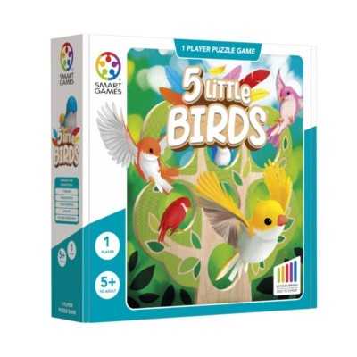 5 LITTLE BIRDS gioco di logica SMART GAMES con 60 sfide SOLITARIO età 5+ Smart Games - 1