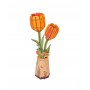 ORANGE TULIP tulipani ROWOOD in legno ROBOTIME wooden bloom craft TW081 età 8+ ROBOTIME - 2