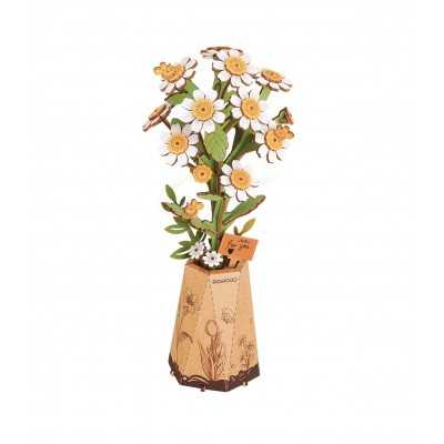 CHAMOMILE camomilla ROWOOD in legno ROBOTIME wooden bloom craft TW061 età 8+ ROBOTIME - 2