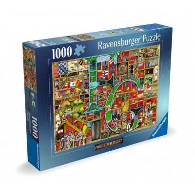 PUZZLE 1000 PEZZI ravensburger AWESOME ALPHABET originale COLIN THOMPSON softclick Ravensburger - 1