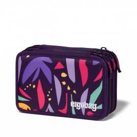 ASTUCCIO MAXI scuola 3 ZIP triplo scomparto ERGOBAG materiale riciclato JUNGLEBEAR viola Ergobag - 1
