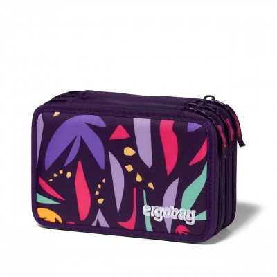 ASTUCCIO MAXI scuola 3 ZIP triplo scomparto ERGOBAG materiale riciclato JUNGLEBEAR viola Ergobag - 1
