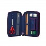 ASTUCCIO MAXI scuola 3 ZIP triplo scomparto ERGOBAG materiale riciclato JUNGLEBEAR viola Ergobag - 3