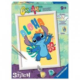 ALOHA kit artistico STITCH ravensburger 15 COLORI creart CON CORNICE età 9+ Ravensburger - 1