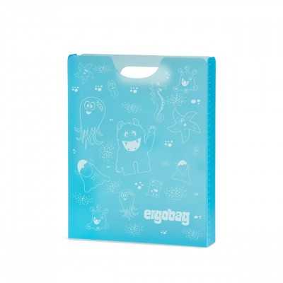 PORTAQUADERNI booklet box with handle ERGOBAG monsters MOSTRI petrol AZZURRO Ergobag - 1