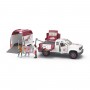 PICK UP WITH TRAILER ambulatorio veterinario mobile con rimorchio HORSE CLUB schleich 42704 età 5+ Schleich - 2