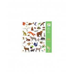 ADESIVI set di 160 stickers FAUNA animali DJECO creativo DJ09285 età 4+ Djeco - 1