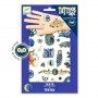 TATUAGGI rimuovibili con acqua NOTTURNO tattoo fosforescenti DJECO per bambini DJ09618 età 3+ Djeco - 1