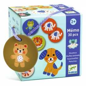 MEMO 30 PEZZI gioco di associazione MEMORY peluche DJECO in cartone DJ08264 età 2+ Djeco - 2