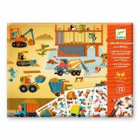 DECALCOMANIE trasferelli VEICOLI SU ASFALTO kit artistico DJECO DJ09357 età 5+ Djeco - 1