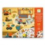 DECALCOMANIE trasferelli VEICOLI SU ASFALTO kit artistico DJECO DJ09357 età 5+ Djeco - 1