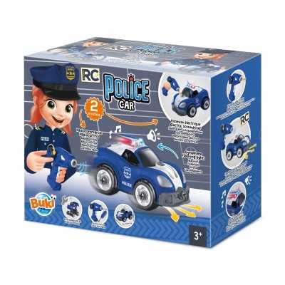 POLICE CAR auto della polizia RADIOCOMANDATA rc BUKI kit scientifico DA MONTARE età 3+ BUKI - 1