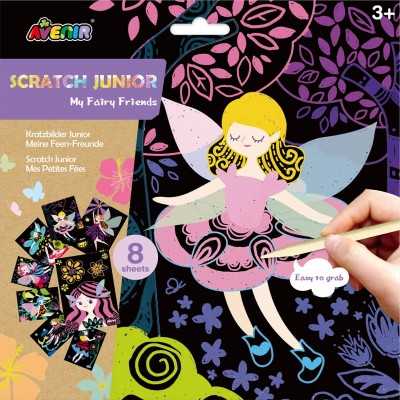 SCRATCH JUNIOR my fairy friends FATE kit artistico AVENIR età 3+ AVENIR - 1