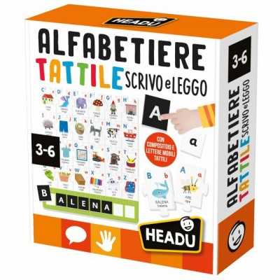 ALFABETIERE TATTILE scrivo e leggo HEADU in cartone GIOCO DIDATTICO età 3+ HEADU - 1