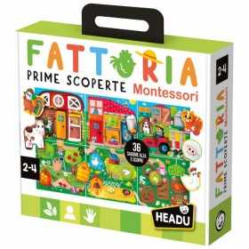 FATTORIA prime scoperte MONTESSORI headu GIOCO DIDATTICO età 2+ HEADU - 1