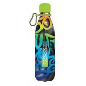 BORRACCIA acciaio inox SEVEN bottle TENUTA STAGNA 500 ml SCRITTE BOY caldo e freddo SEVEN - 1