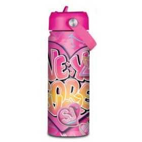 BORRACCIA in acciaio inox SJ GANG seven GIRL vol 500 ml SCRITTE caldo e freddo SEVEN - 1