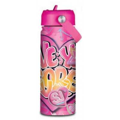 BORRACCIA in acciaio inox SJ GANG seven GIRL vol 500 ml SCRITTE caldo e freddo SEVEN - 1