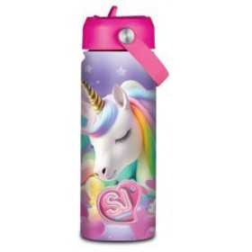 BORRACCIA in acciaio inox SJ GANG seven GIRL vol 500 ml UNICORNO caldo e freddo SEVEN - 1