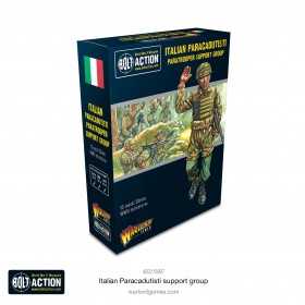 ITALIAN PARACADUTISTI SUPPORT GROUP set di miniature BOLT ACTION in metallo WARLORD GAMES età 14+ Warlord Games - 1