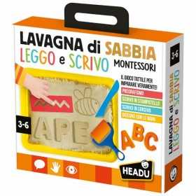 LAVAGNA DI SABBIA leggo e scrivo MONTESSORI headu GIOCO DIDATTICO età 3+ HEADU - 1