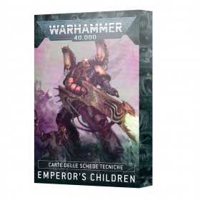 CARTE DELLE SCHEDE TECNICHE datasheet cards EMPEROR'S CHILDRENS warhammer 40k IN ITALIANO età 12+