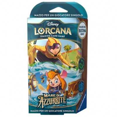 STARTER DECK smeraldo zaffiro MARE DI AZZURRITE disney LORCANA ravensburger IN ITALIANO età 8+ Ravensburger - 1