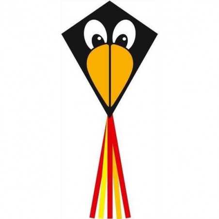 AQUILONE MONOFILO ECOLINE kids EDDY RAVEN 70 CM single line kite INVENTO HQ età 5+