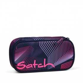 ASTUCCIO scuola SATCH attrezzato SEISMIC PINK 2025 pencil case OVAL con squadra in omaggio Satch - 1