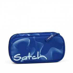 ASTUCCIO scuola SATCH attrezzato VIBRANT BLUE 2025 pencil case OVAL con squadra in omaggio Satch - 1