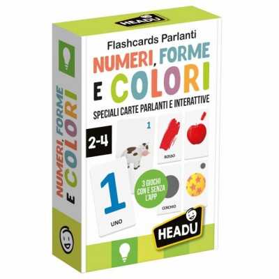 NUMERI, FORME E COLORI flashcards parlanti HEADU gioco educativo IN CARTONE età 2+ HEADU - 1