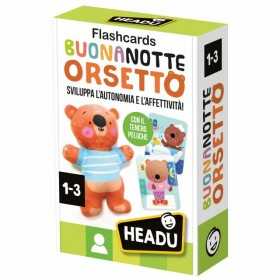 BUONANOTTE ORSETTO autonomia e affettività FLASHCARDS gioco educativo HEADU età 1+ HEADU - 1
