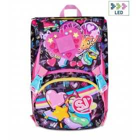 ZAINO scuola SJ GANG seven BIG backpack GAME LED GIRL estensibile SEVEN - 1
