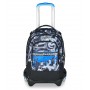 TROLLEY JACK tre ruote 3WD scuola DETACH seven QUICK GRAFFITI BOY vol 37 litri ZAINO staccabile 3 IN 1 SEVEN - 1