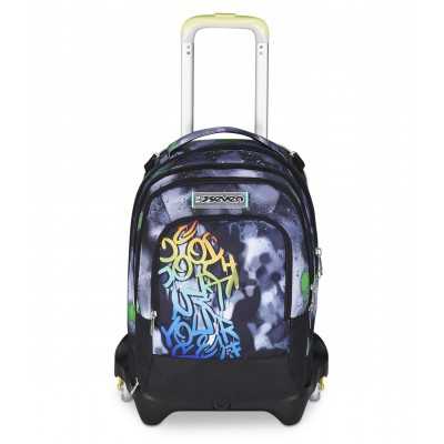 TROLLEY JACK tre ruote 3WD scuola DETACH seven SPRAY PAINT BOY vol 37 litri ZAINO staccabile 3 IN 1 SEVEN - 1