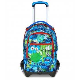 TROLLEY JACK tre ruote 3WD scuola FANTASYS seven BOY vol 33 litri ZAINO staccabile SEVEN - 1