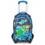 TROLLEY JACK tre ruote 3WD scuola FANTASYS seven BOY vol 33 litri ZAINO staccabile SEVEN - 1