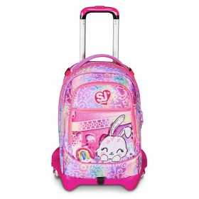 TROLLEY JACK tre ruote 3WD scuola FANTASYS seven GIRL vol 33 litri ZAINO staccabile SEVEN - 2