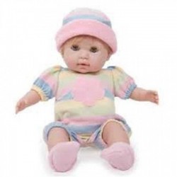 BAMBOLA BEBE' bebè VESTITO A RIGHE 38 cm BERENGUER Boutique DOLL bebe PUPAZZO bambolotto NONIS 2+