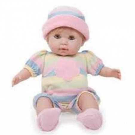 BAMBOLA BEBE' bebè VESTITO A RIGHE 38 cm BERENGUER Boutique DOLL bebe PUPAZZO bambolotto NONIS 2+