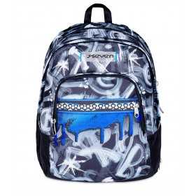 ZAINO scuola DUAL seven DETACH backpack QUICK GRAFFITI vol 32 litri BOY SEVEN - 1