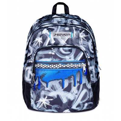 ZAINO scuola DUAL seven DETACH backpack QUICK GRAFFITI vol 32 litri BOY SEVEN - 1