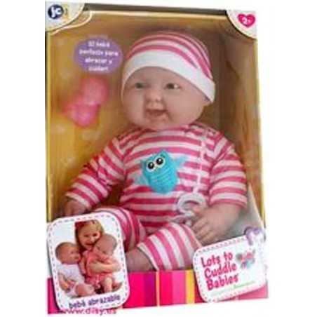 BAMBOLA BEBE' bebè PIGIAMA A RIGHE 51 cm BERENGUER Boutique DOLL bebe PUPAZZO bambolotto NEONATO età 2+