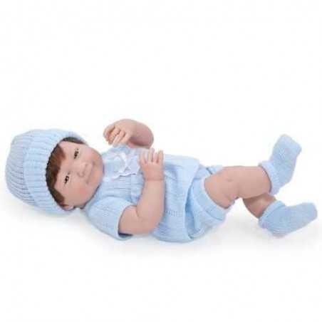 BAMBOLA BEBE' bebè AZZURRO 38 cm BERENGUER Boutique DOLL bebe PUPAZZO certificato di nascita 2+