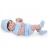 BAMBOLA BEBE' bebè AZZURRO 38 cm BERENGUER Boutique DOLL bebe PUPAZZO certificato di nascita 2+