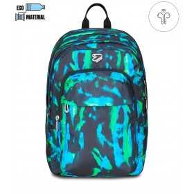 ZAINO scuola PRO XXL seven DETACH backpack VERDE BLU the double CON EARPHONE WIRELESS SEVEN - 1