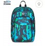 ZAINO scuola PRO XXL seven DETACH backpack VERDE BLU the double CON EARPHONE WIRELESS SEVEN - 1